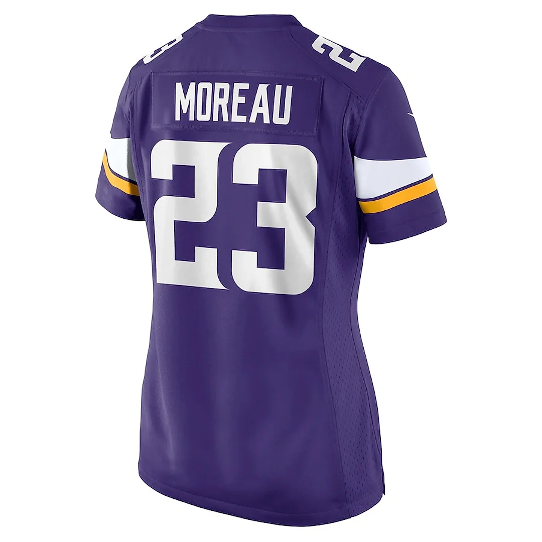 Zennovawear Fabian Moreau 23 Minnesota Vikings Women's Game Jersey - Purple