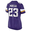 Zennovawear Fabian Moreau 23 Minnesota Vikings Women's Game Jersey - Purple