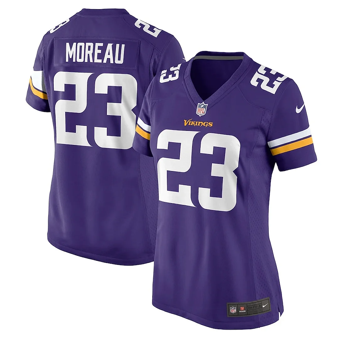 Zennovawear Fabian Moreau 23 Minnesota Vikings Women's Game Jersey - Purple