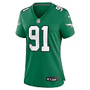 Zennovawear Fletcher Cox 91 Philadelphia Eagles Women's Alternate Game Jersey - Kelly Green