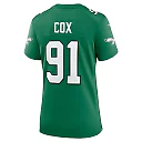 Zennovawear Fletcher Cox 91 Philadelphia Eagles Women's Alternate Game Jersey - Kelly Green