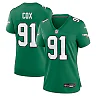 Zennovawear Fletcher Cox 91 Philadelphia Eagles Women's Alternate Game Jersey - Kelly Green