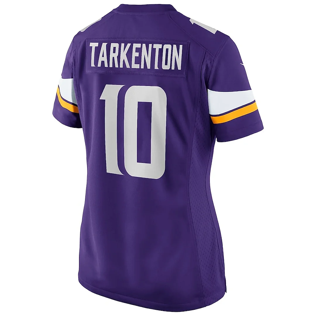 Zennovawear Fran Tarkenton 10 Minnesota Vikings Women Game Retired Jersey - Purple