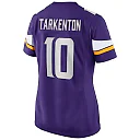 Zennovawear Fran Tarkenton 10 Minnesota Vikings Women Game Retired Jersey - Purple