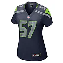 Zennovawear Frank Clark 57 Seattle Seahawks Game Women Jersey - College Navy