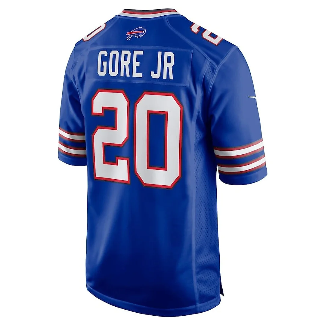 Zennovawear Frank Gore Jr. 20 Buffalo Bills Game Men Jersey - Royal