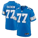 Zennovawear Frank Ragnow 77 Detroit Lions Team Game Men Jersey - Blue