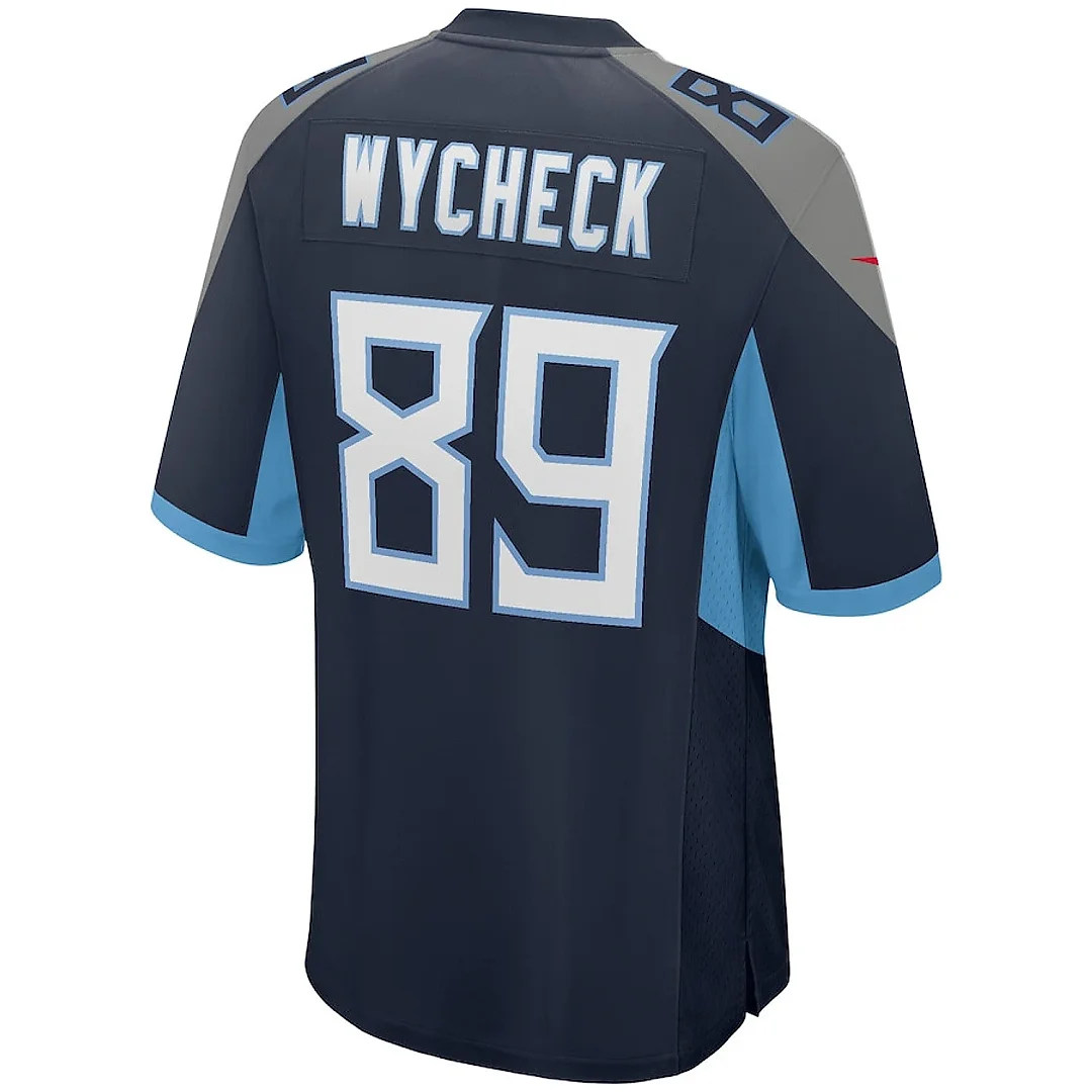 Zennovawear Frank Wycheck 89 Tennessee Titans Men Game Retired Jersey - Navy