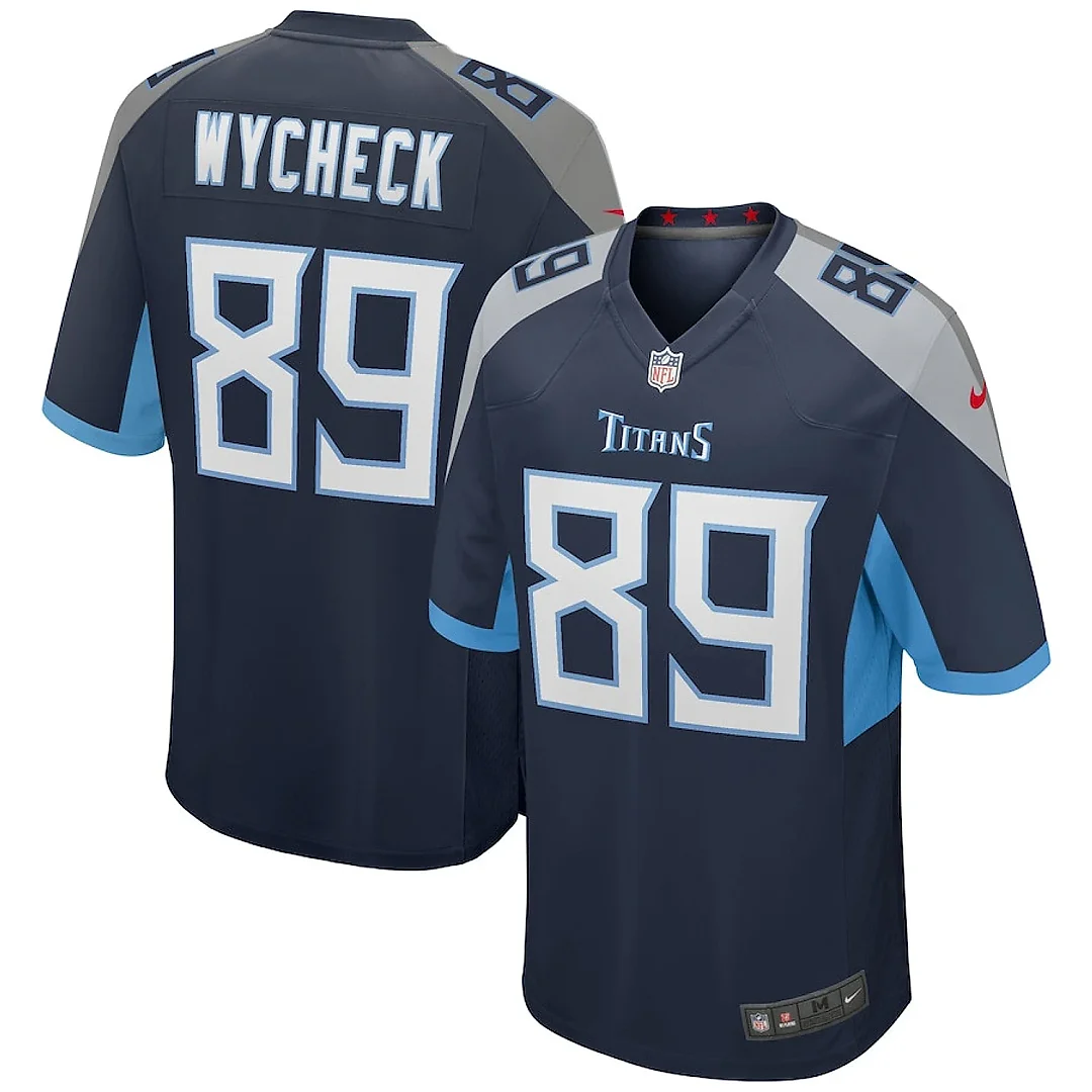 Zennovawear Frank Wycheck 89 Tennessee Titans Men Game Retired Jersey - Navy