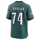 Zennovawear Fred Johnson 74 Philadelphia Eagles Super Bowl LIX Jersey - Men's - Midnight Green