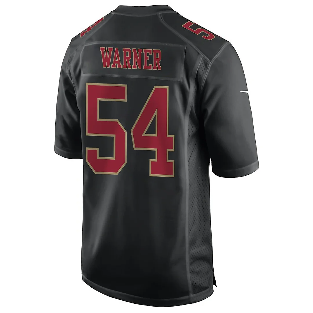 Zennovawear Fred Warner 54 San Francisco 49ers All-Pro Fred Fashion Game Men Jersey - Carbon Black