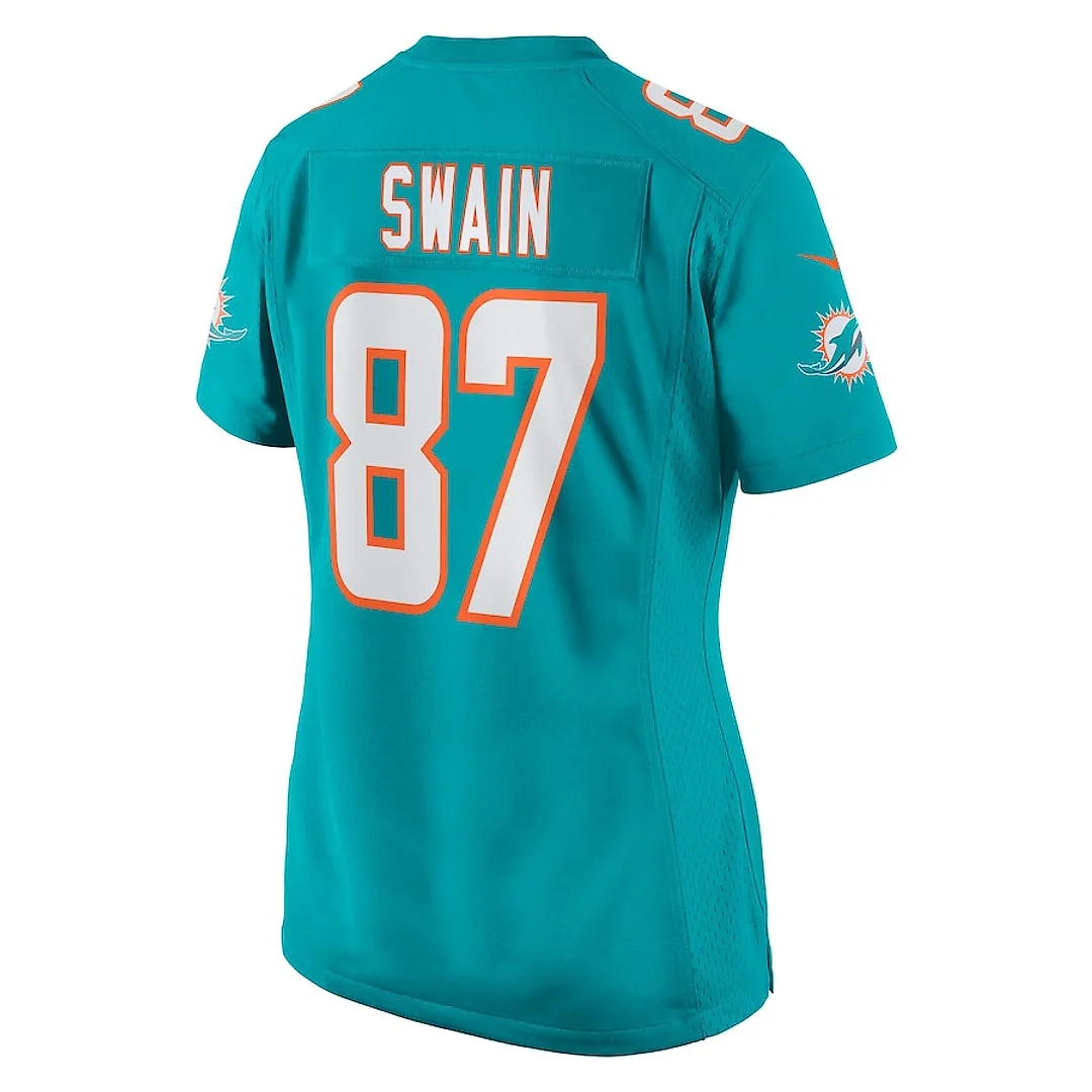 Zennovawear Freddie Swain 87 Miami Dolphins Women Game Jersey - Aqua