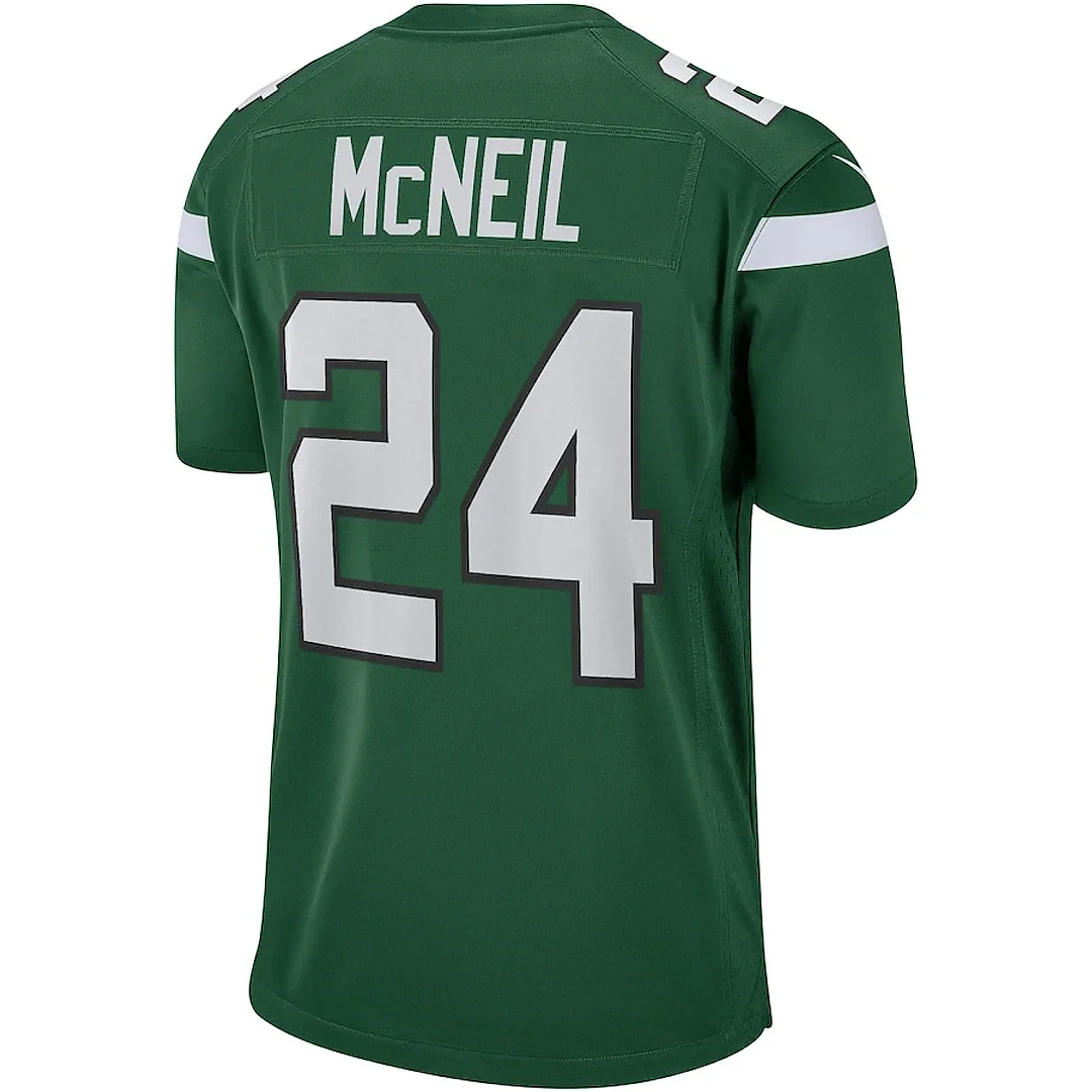 Zennovawear Freeman McNeil 24 New York Jets Men Game Retired Jersey - Gotham Green