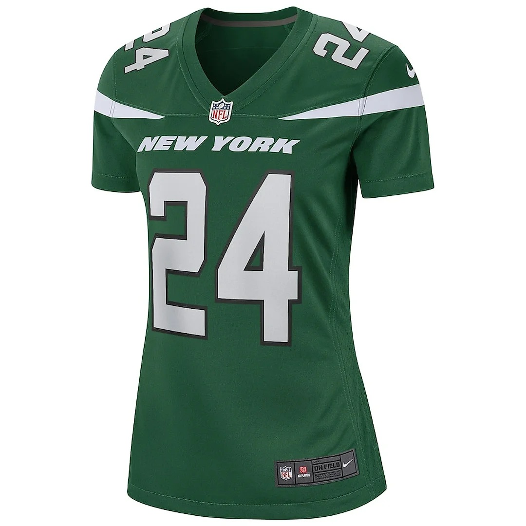 Zennovawear Freeman McNeil 24 New York Jets Women Game Retired Jersey - Gotham Green