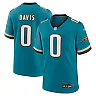 Zennovawear Gabe Davis 0 Jacksonville Jaguars Prowler Throwback Player Game Men Jersey - Teal