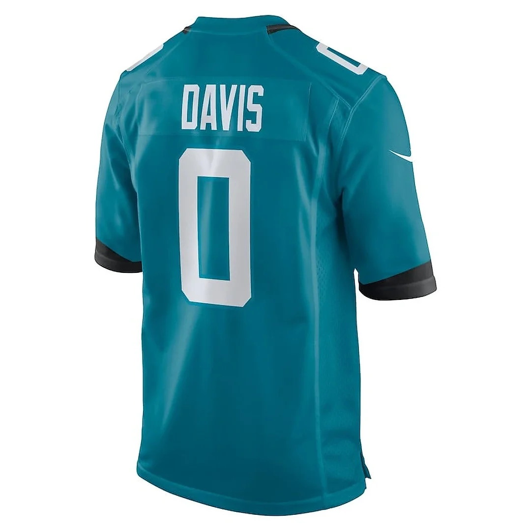 Zennovawear Gabe Davis 5 Jacksonville Jaguars Team Game Men Jersey - Teal