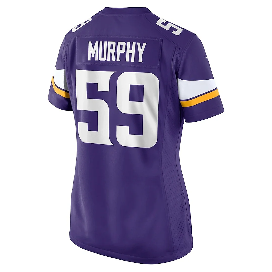 Zennovawear Gabriel Murphy 59 Minnesota Vikings Women's Game Jersey - Purple