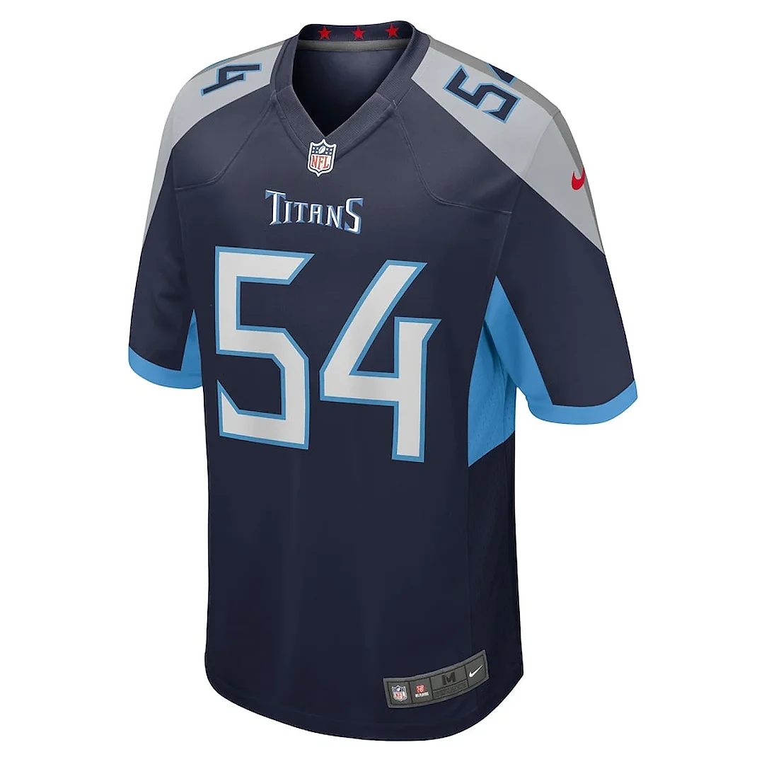 Zennovawear Garret Wallow 54 Tennessee Titans Game Men Jersey - Navy
