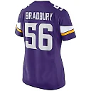 Zennovawear Garrett Bradbury 56 Minnesota Vikings Women Game Jersey - Purple