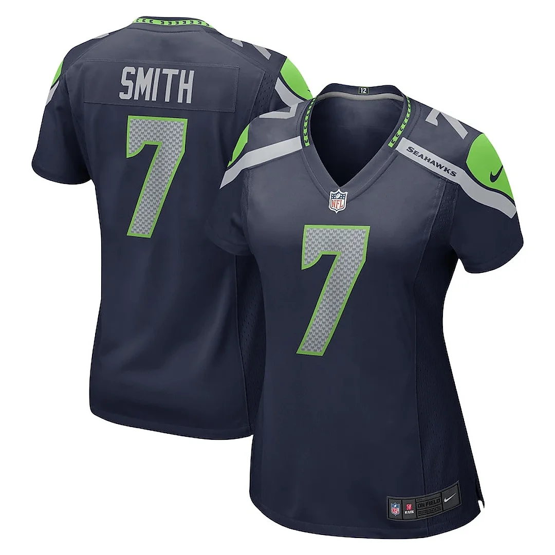 Zennovawear Geno Smith 7 Seattle Seahawks Women Jersey - Navy