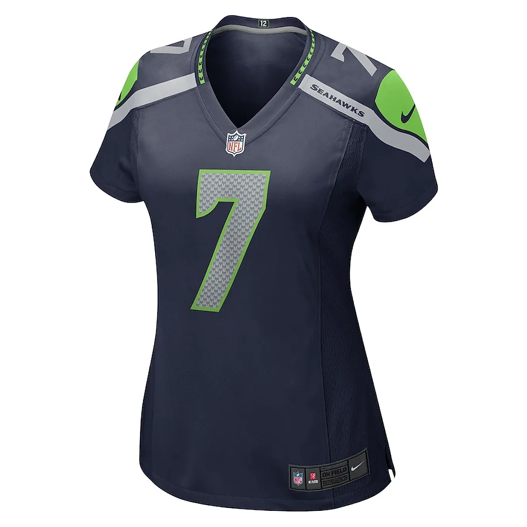 Zennovawear Geno Smith 7 Seattle Seahawks Women Jersey - Navy