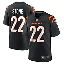 Zennovawear Geno Stone 22 Cincinnati Bengals Game Men Jersey - Black