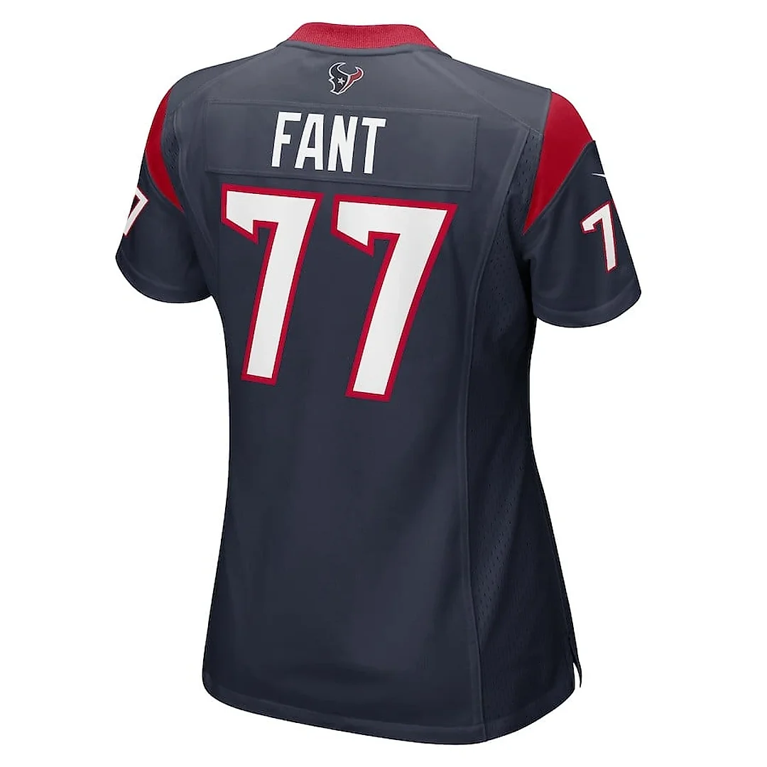 Zennovawear George Fant 77 Houston Texans Women Game Jersey - Navy
