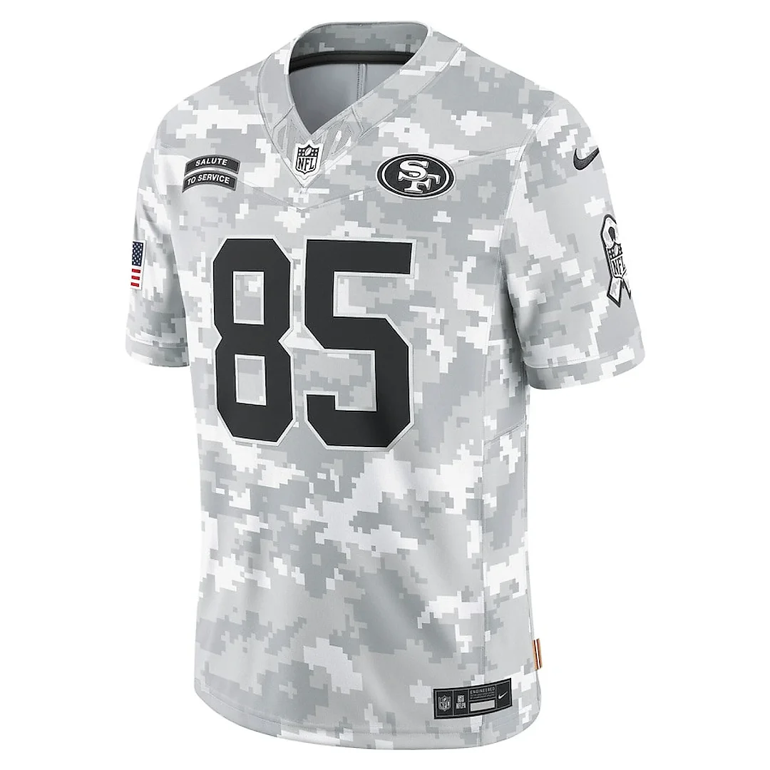 Zennovawear George Kittle 85 San Francisco 49ers 2024 Salute to Service Limited Men Jersey - Arctic Camo