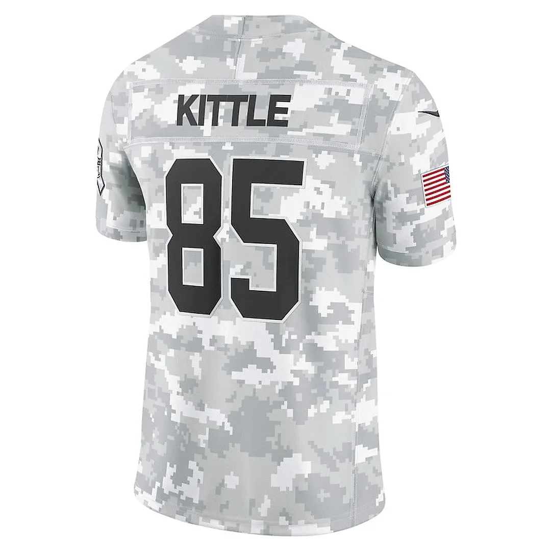 Zennovawear George Kittle 85 San Francisco 49ers 2024 Salute to Service Limited Men Jersey - Arctic Camo