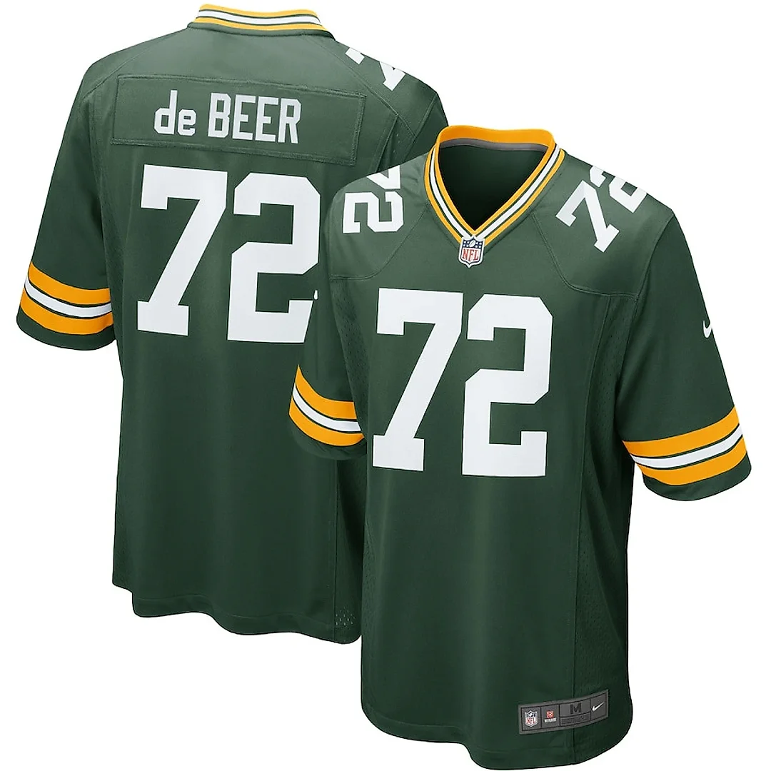 Zennovawear Gerhard de Beer 72 Green Bay Packers YOUTH Game Jersey - Green