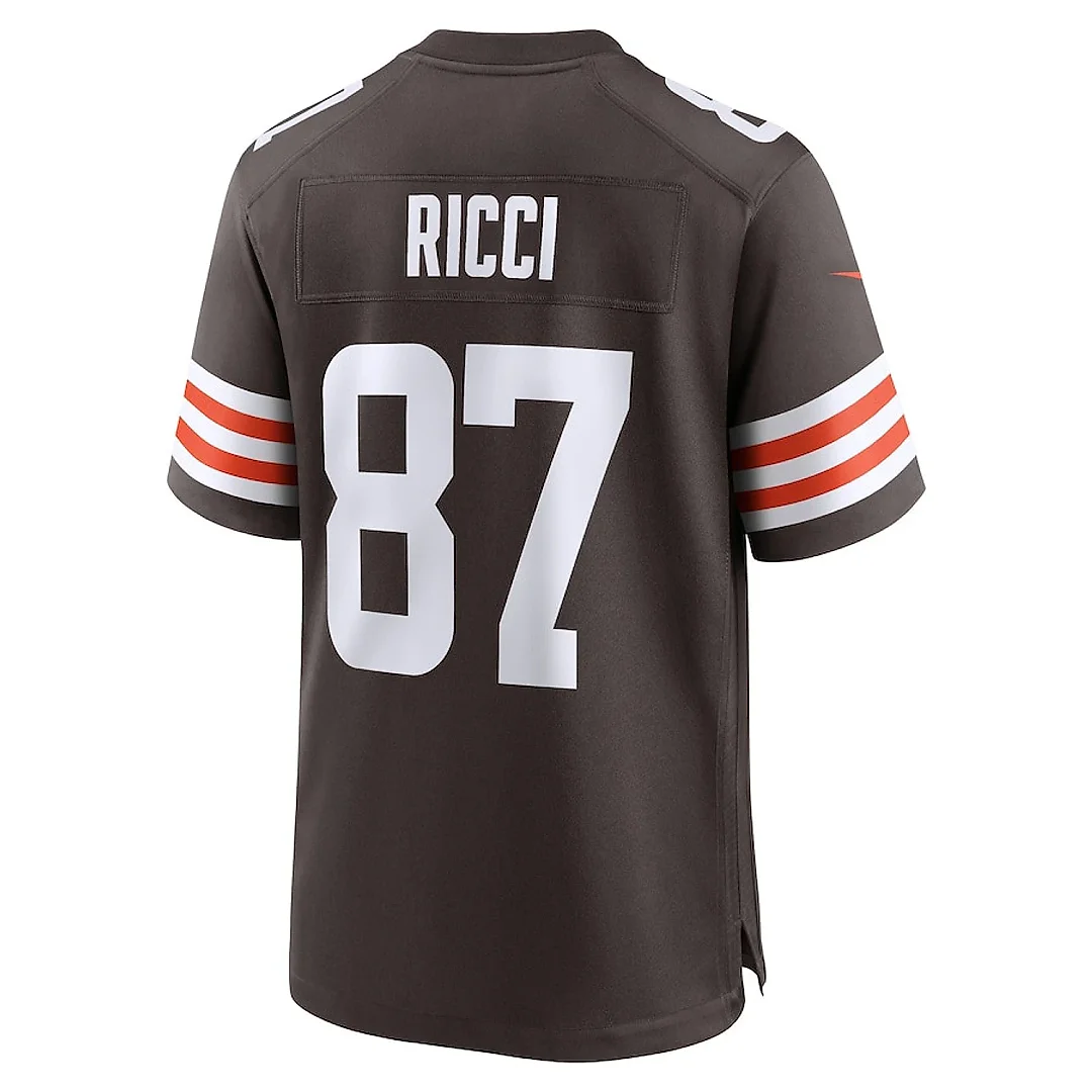 Zennovawear Giovanni Ricci 87 Cleveland Browns Game Men Jersey - Brown