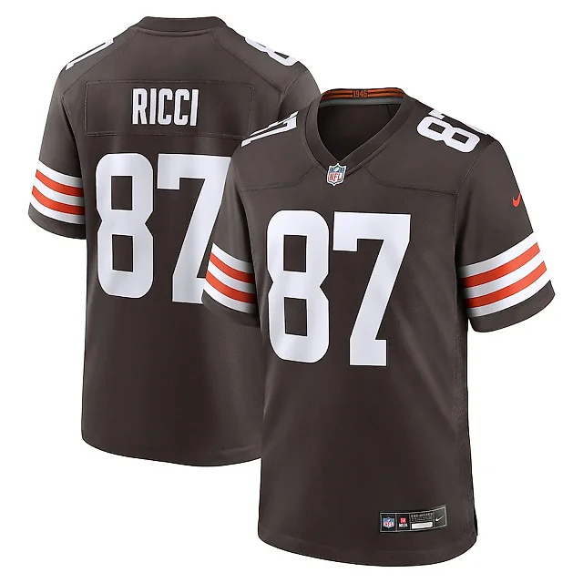 Zennovawear Giovanni Ricci 87 Cleveland Browns Game Men Jersey - Brown