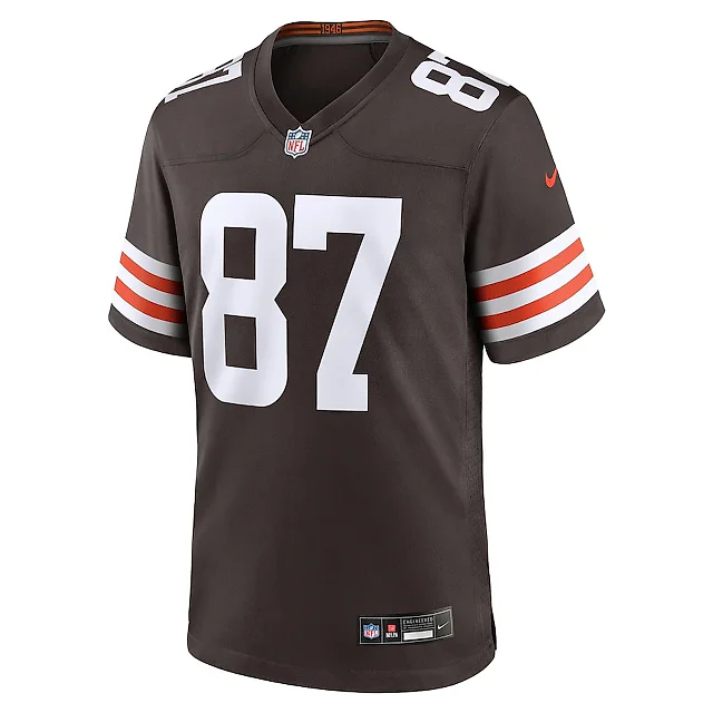 Zennovawear Giovanni Ricci 87 Cleveland Browns Game Men Jersey - Brown