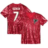Zennovawear Bijan Robinson Atlanta Falcons Girls Youth Sequin V-Neck Fashion Jersey - Red