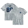 Zennovawear CeeDee Lamb Dallas Cowboys Girls Youth Sequin V-Neck Fashion Jersey - Silver