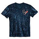Zennovawear C.J. Stroud Houston Texans Girls Youth Sequin V-Neck Fashion Jersey - Navy