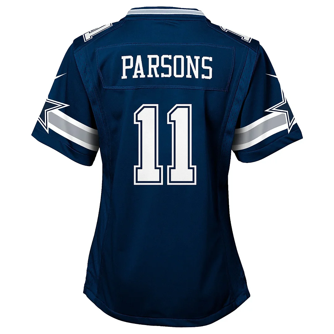 Zennovawear Girls Youth Dallas Cowboys Micah Parsons Navy Game Jersey