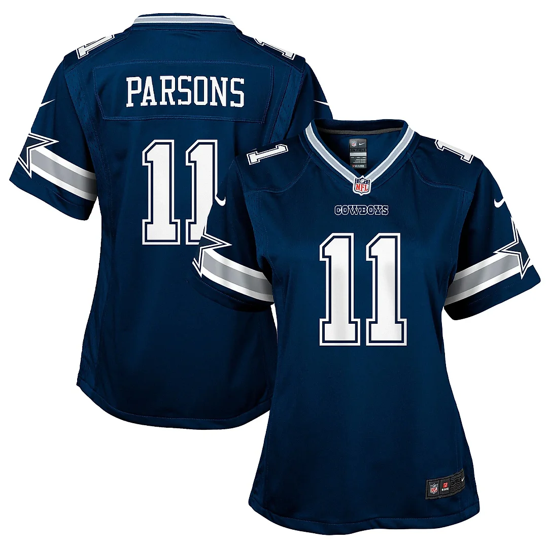 Zennovawear Girls Youth Dallas Cowboys Micah Parsons Navy Game Jersey