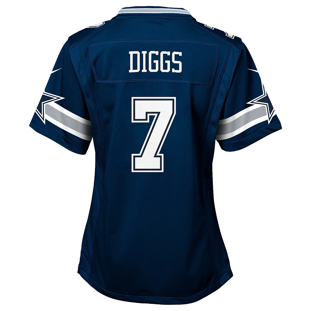Zennovawear Girls Youth Dallas Cowboys Trevon Diggs Navy Game Jersey