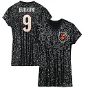 Zennovawear Joe Burrow Cincinnati Bengals Girls Youth Sequin Player Name & Number V-Neck Dress - Black
