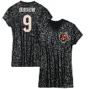 Zennovawear Joe Burrow Cincinnati Bengals Girls Youth Sequin Player Name & Number V-Neck Dress - Black