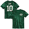 Zennovawear Jordan Love Green Bay Packers Girls Youth Sequin V-Neck Fashion Jersey - Green
