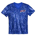 Zennovawear Josh Allen Buffalo Bills Girls Youth Sequin V-Neck Fashion Jersey - Royal