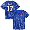 Zennovawear Josh Allen Buffalo Bills Girls Youth Sequin V-Neck Fashion Jersey - Royal