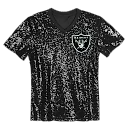 Zennovawear Maxx Crosby Las Vegas Raiders Girls Youth Sequin V-Neck Fashion Jersey - Black