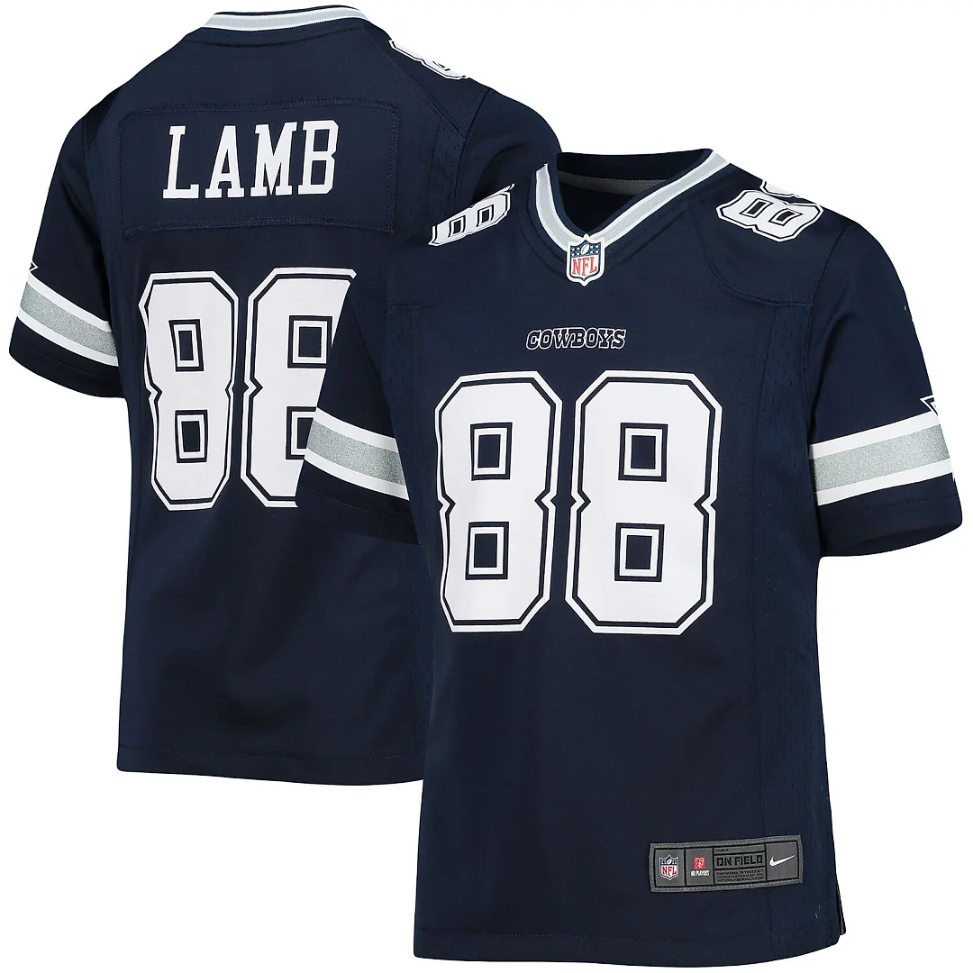 Zennovawear CeeDee Lamb Dallas Cowboys Girls Youth Game Jersey - Navy