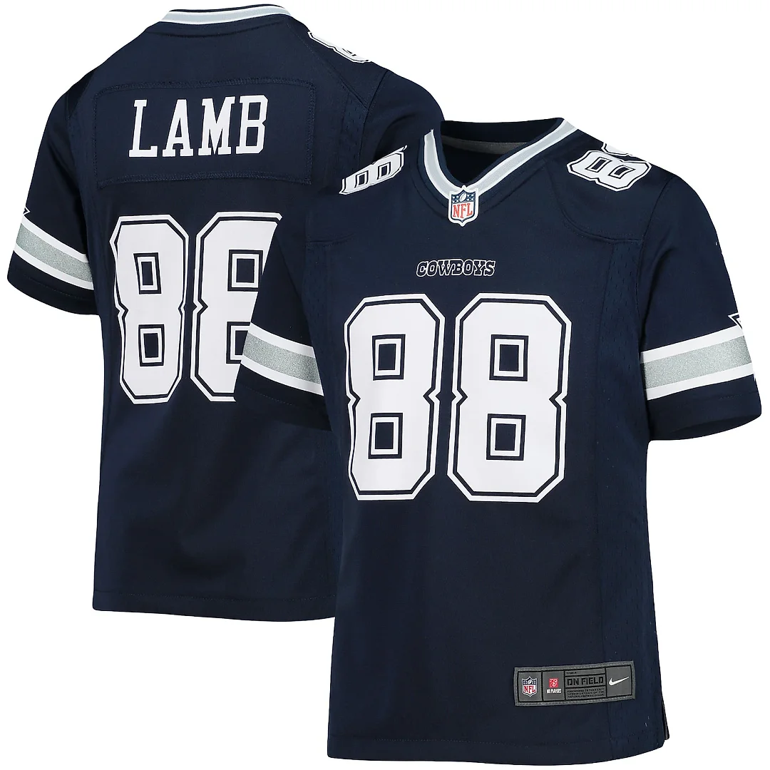 Zennovawear CeeDee Lamb Dallas Cowboys Girls Youth Game Jersey - Navy
