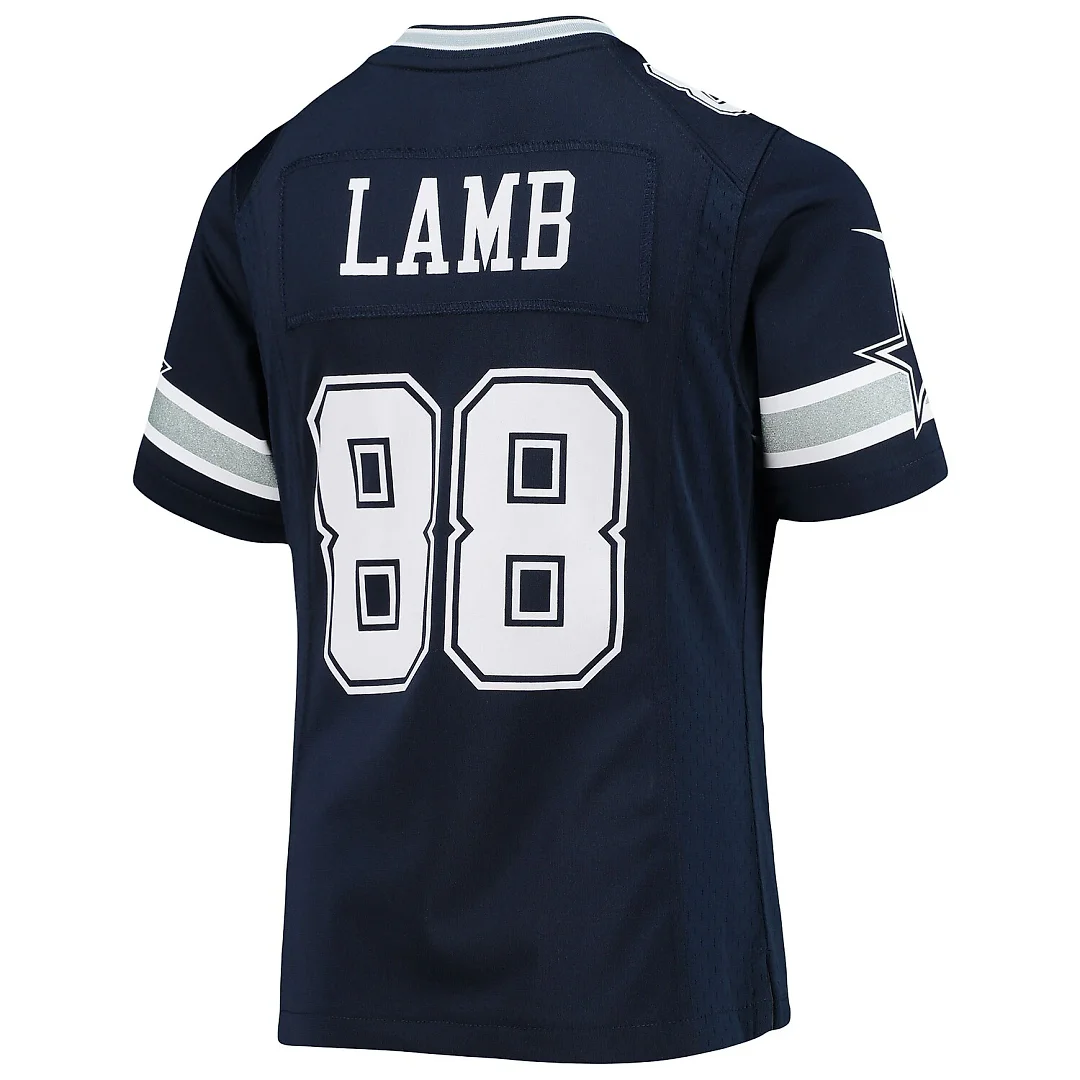Zennovawear CeeDee Lamb Dallas Cowboys Girls Youth Game Jersey - Navy