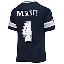Zennovawear Dak Prescott Dallas Cowboys Girls Youth Team Game Jersey - Navy