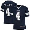 Zennovawear Dak Prescott Dallas Cowboys Girls Youth Team Game Jersey - Navy